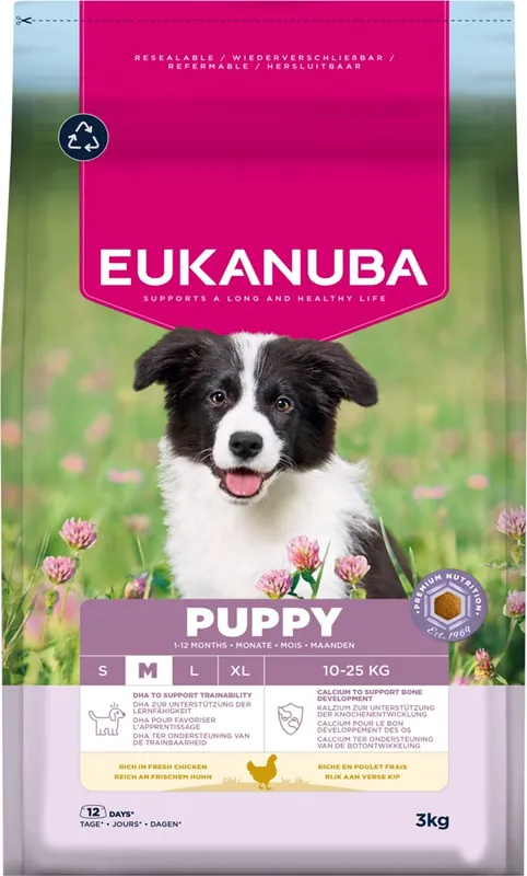 Eukanuba Dog Puppy Medium 3 kg | Prisnedsättning