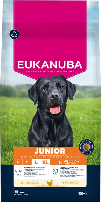 Beställ direkt - Eukanuba Dog Junior Large 15 kg