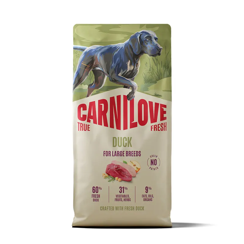 Försäljningssuccé | Carnilove True Fresh Dog Adult Large Breed Duck Torrfoder till Hund 12 kg