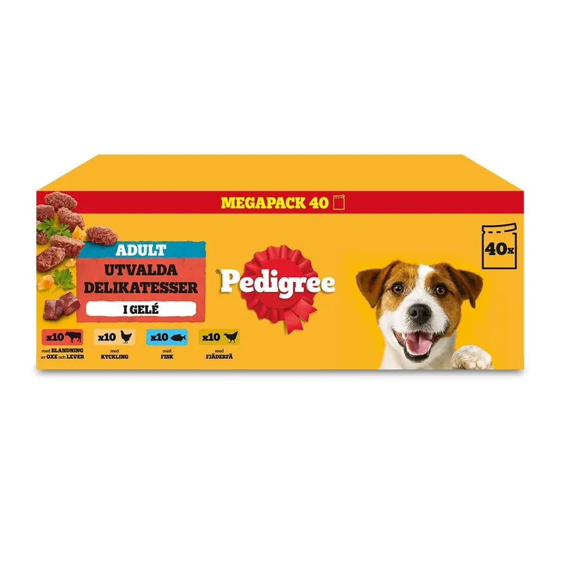 Pedigree Adult Mixed Selection Våtfoder till Hund 40x100 g - Skynda dig