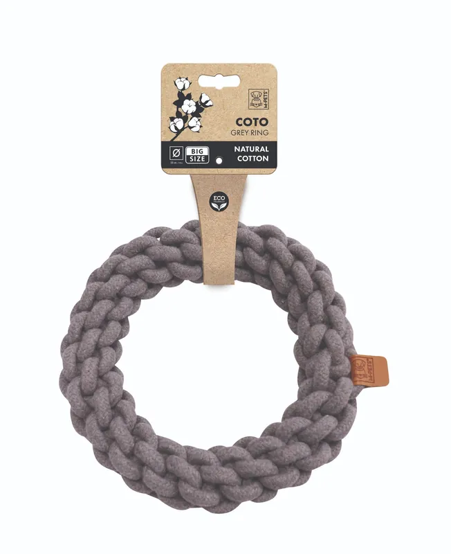 Premiumkvalitet - Hundleksak Ring Grey - 25 cm