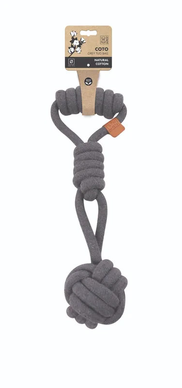 Hundleksak Tug Ball Grey - 36 cm - Rea