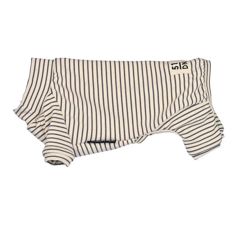 Finns i lager | 51 Degrees North Sweet Dreams Hundpyjamas Randig Grå