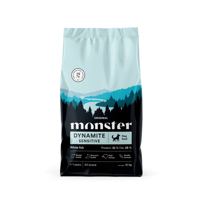 Monster Dog Original Dynamite Sensitive 12 kg - Superpris