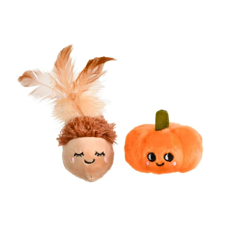 Little&Bigger Autumn Vibes Pumpa & Ekollon Kattleksaker 2-pack | Endast ett fåtal kvar
