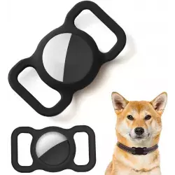 Nyligen tillagt | INF AirTag skal till hundhalsband silikon Svart 2-pack