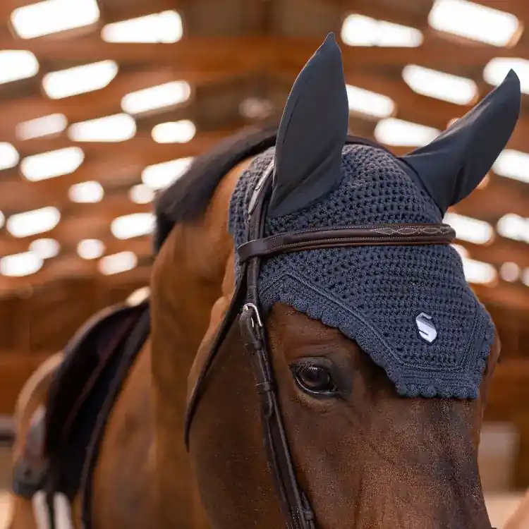 Häst flughatt Samshield Flyshield Fly Veil Embroidery - Nyligen lanserat