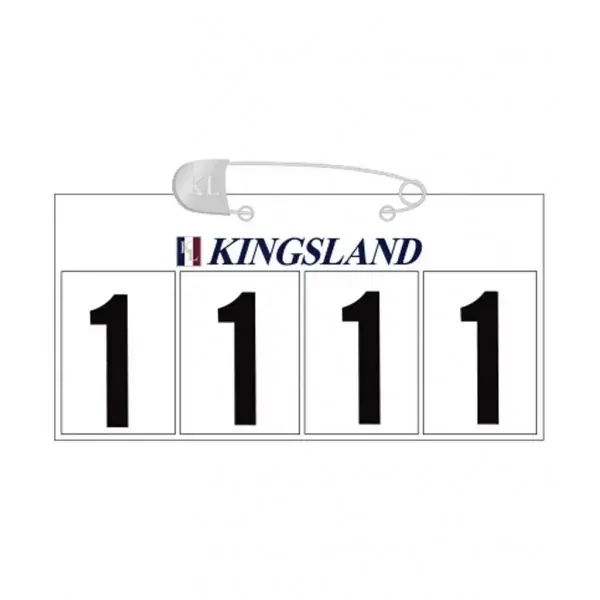 Säker betalning | Kingsland KLpalmer Numberplate 4-siffrig nummerlapp Vit