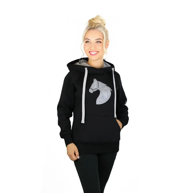 Sweatshirt med huva för kvinnor Horsenjoy Born To Ride - Erbjudande