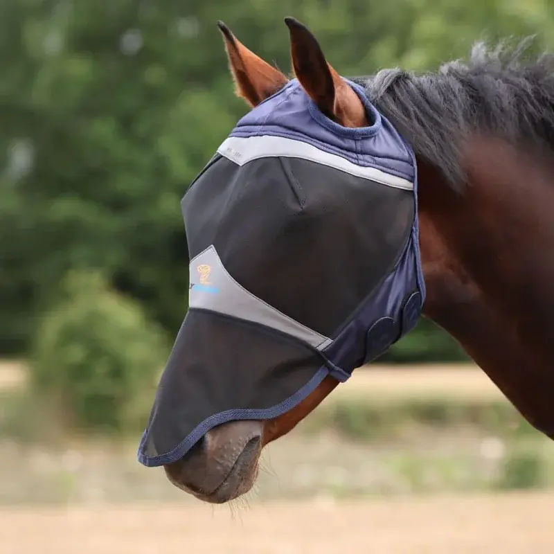 Premium - Flughuva Öronhål + Nos UV – FlyGuard Pro Navy – SHIRES