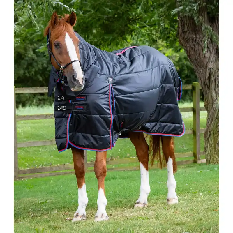 Stallmatta för häst med nackskydd Premier Equine 200 g | Fyndpris