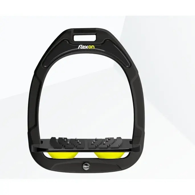 Skridsäkra vinklade stigläder svart/svart/gul Flex-On Green Composite | Beställ online