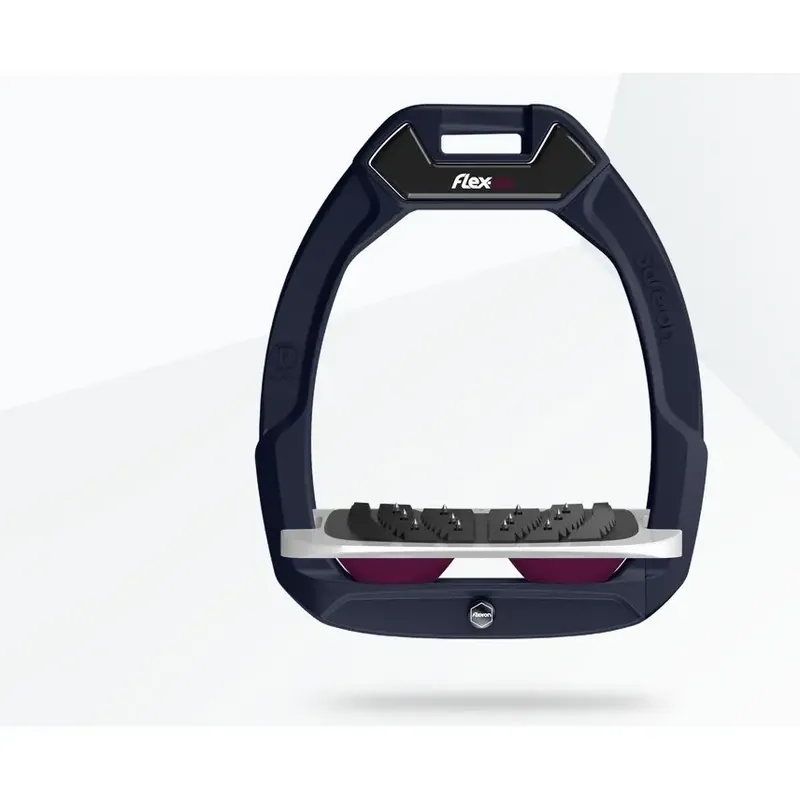 Säkerhetsstigbyglar Ridsport Lutande Ultra Grip Bordeaux/Grå/Plommon Flex-On Safe-On - Tillverkarpris