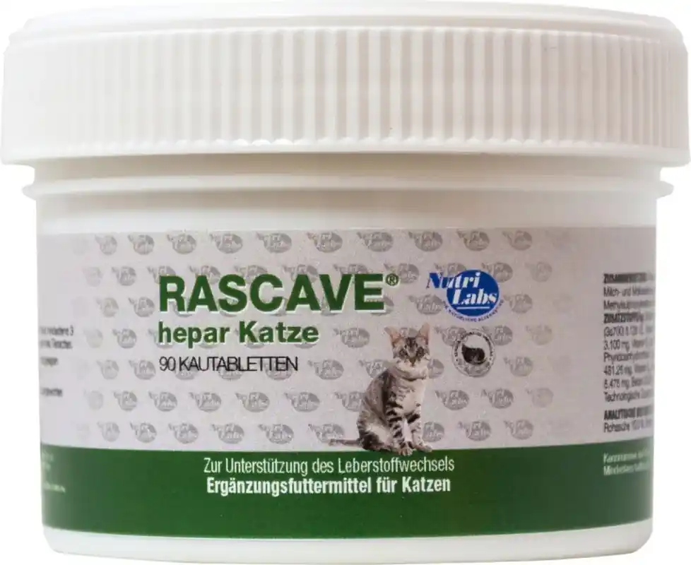 RASCAVE HEPAR tuggtabletter för katter 90 Tuggtabletter | Premium