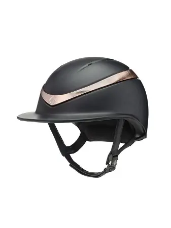 Charles Owen Halo Luxe Ridhjälm Svart/Roseguld | Snabb leverans