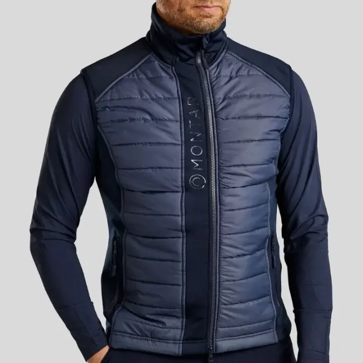 Hybridväst Herr Emanuel Softshell Marinblå - Premiumkvalitet