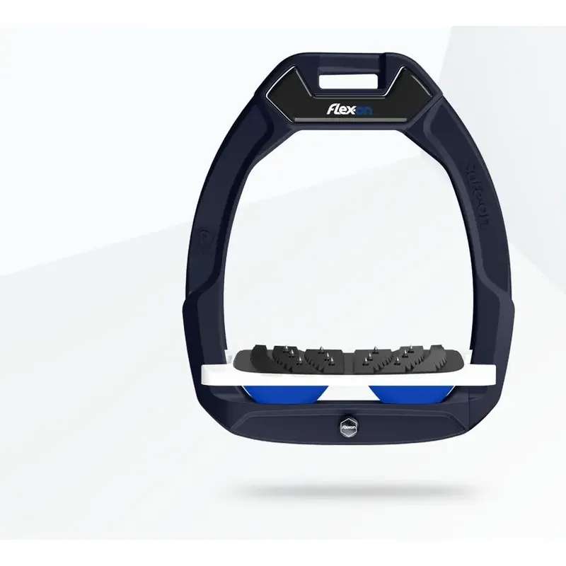 Rabatter - Säkerhetsstigbyglar Ridning Lutande Ultra Grip Blå/Vit/Blå Flex-On Safe-On