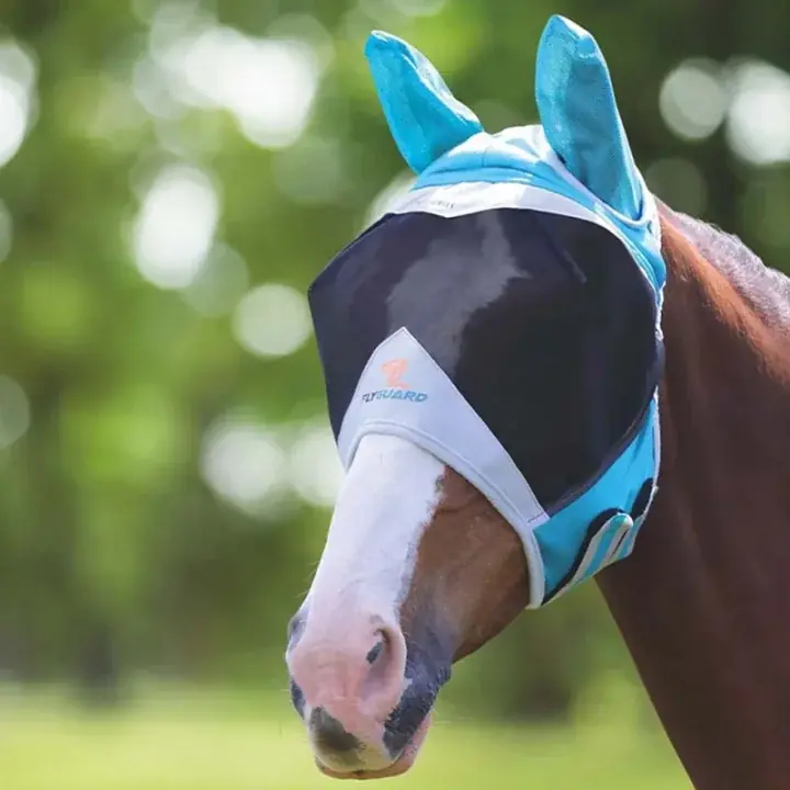 Rekommenderas | Flugmask Fine Mesh med Öron Teal/Grå