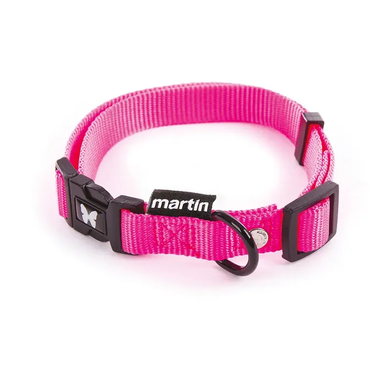 Justerbar klassisk hundhalsband i nylon Martin Sellier M - Superpris