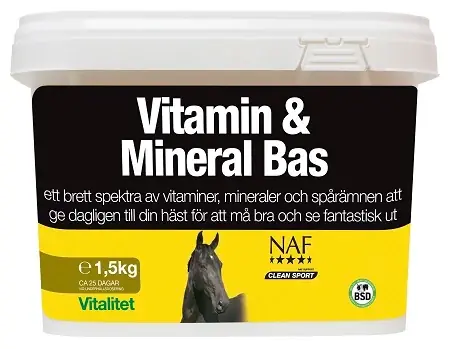 Finns i lager | Naf Vitamin o Mineral Bas 1,5kg