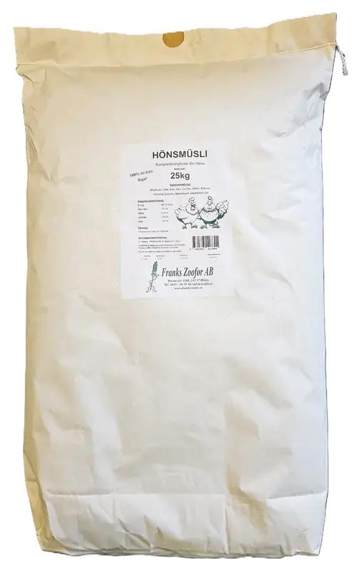 HÖNSMUSLI 25 KG | Mycket uppskattad