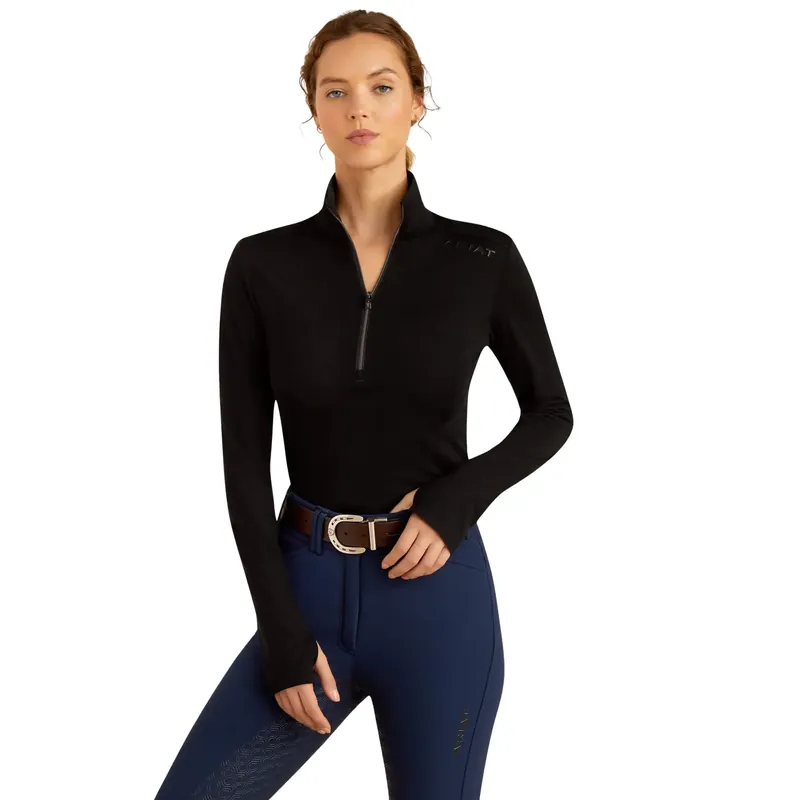 Kundernas favorit | Ridtröja mid zip dam Ariat Cheviot
