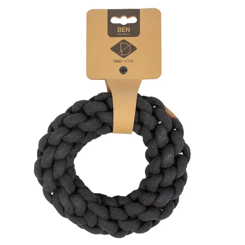 Hundleksak med flätad ring D&D Home Ben L | Fabrikspris