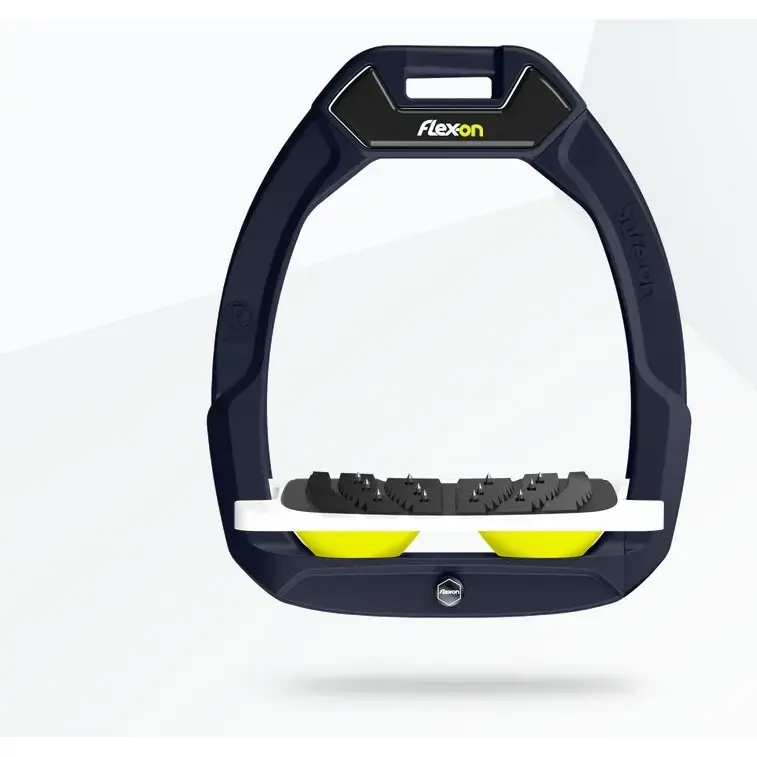 Kampanjen går snart ut - Lutande säkerhetsstigbyglar Ultra Grip Blå/Vit/Gul Flex-On Safe-On