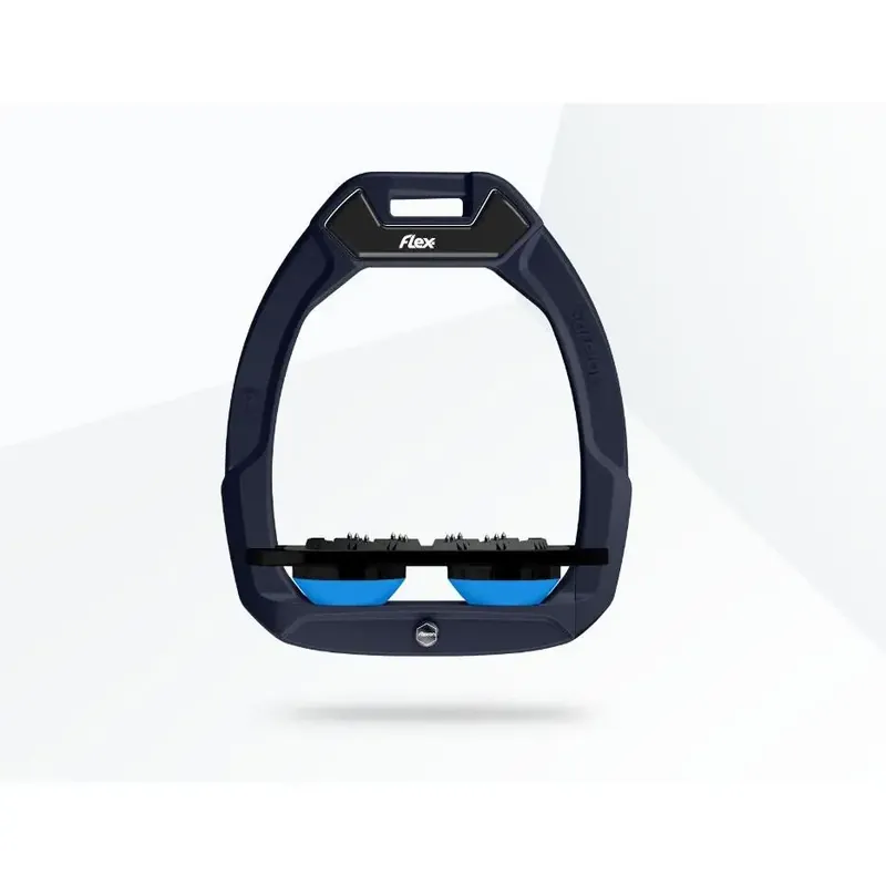 Plat Ultra Grip säkerhetsstigbyglar Röd/Svart/Blå Flex-On Safe-On | Mycket efterfrågad