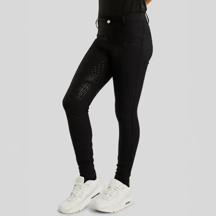 Ridbyxor Barn/Junior Crystals Full Grip Svart - Fabrikspris