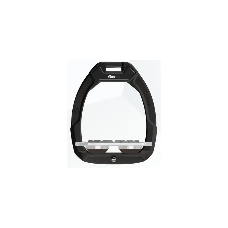 Handla nu - Säkerhetsstigbyglar Plat Grip Svart/Grå/Brun Flex-On Safe-On