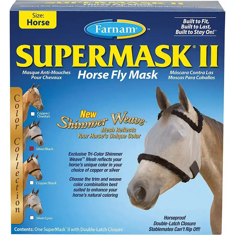 Populär | Flugmask för hästar utan öron Farnam Supermask Xl XL