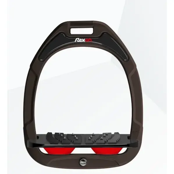 Expressleverans | Lutande Stigbyglar Ultra Grip Brunt/Sort/Rött Flex-On Green Composite