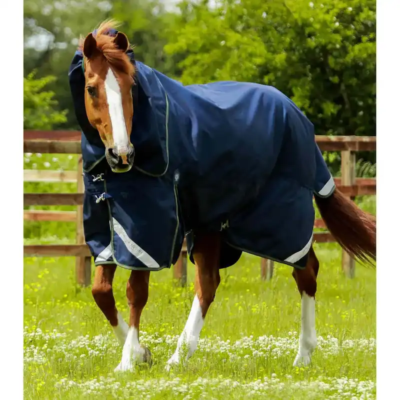 Hästtäcke för utomhusbruk med nackskydd Premier Equine Titan 40 g - Smidig beställning