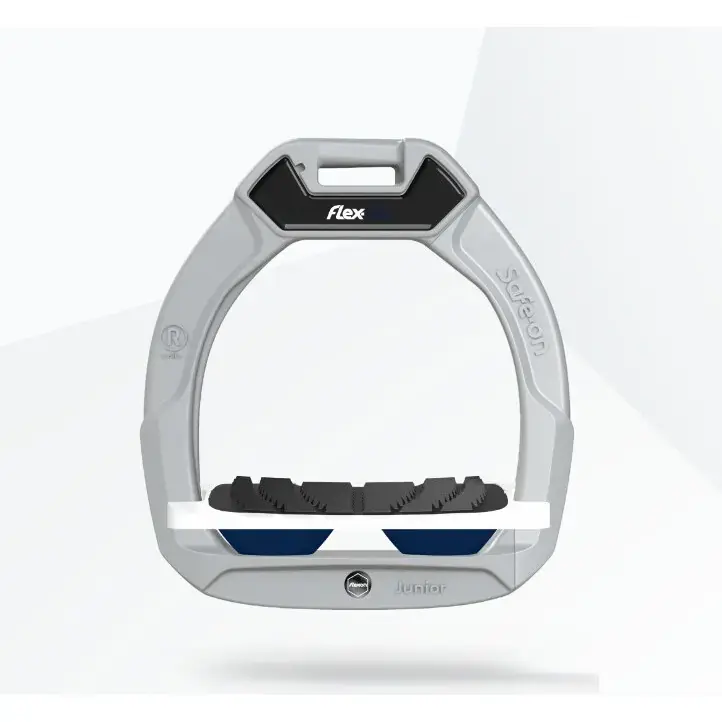 Populär - Säkerhetsbommar för ridning Lutande Grip Aluminium/Vit/Marin barn Flex-On Safe-On