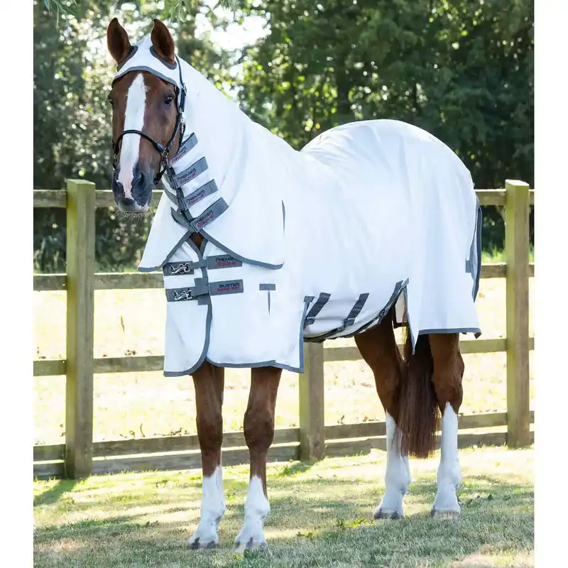Hästflugmatta med magklaff Premier Equine Buster Sweet Itch - Erbjudande