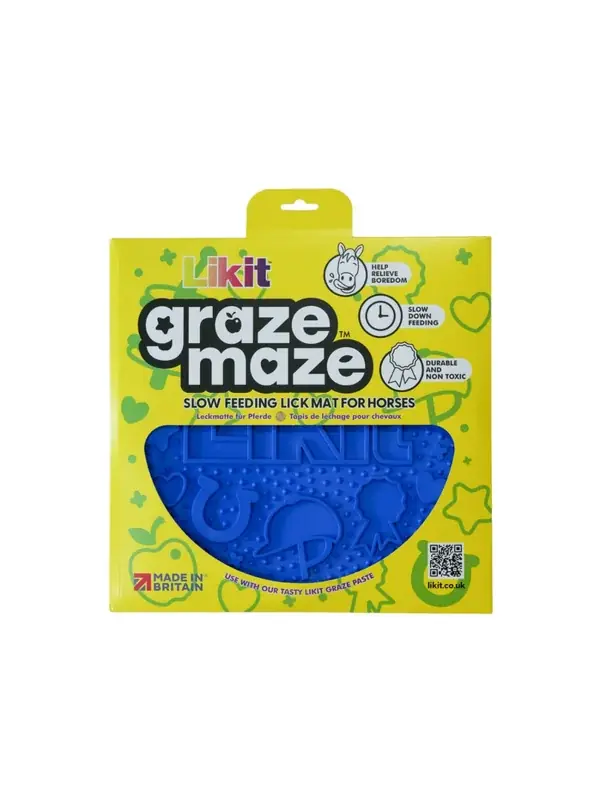 Utförsäljning - Graze Maze Slowfeeding Slickmatta Blue