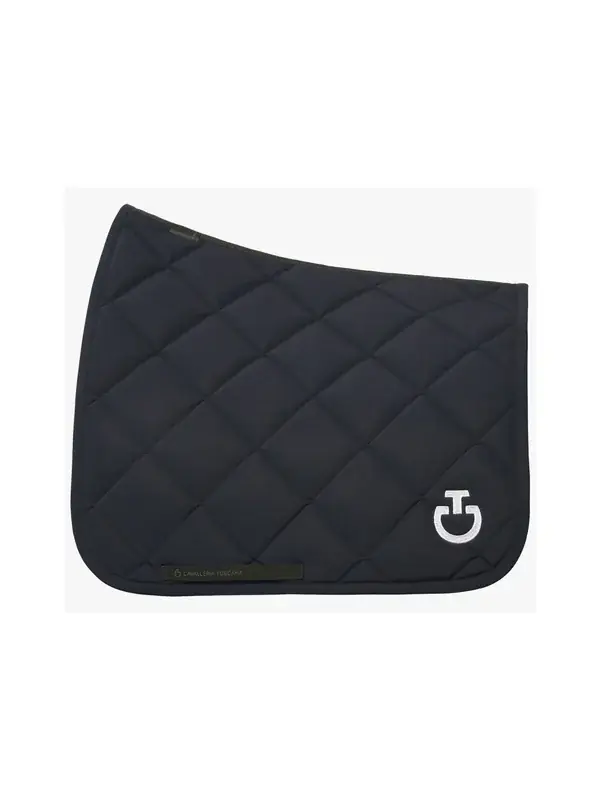 Diamond Quilted Jersey Dressage Saddle Pad CT Dark Blue | Få kvar i lager