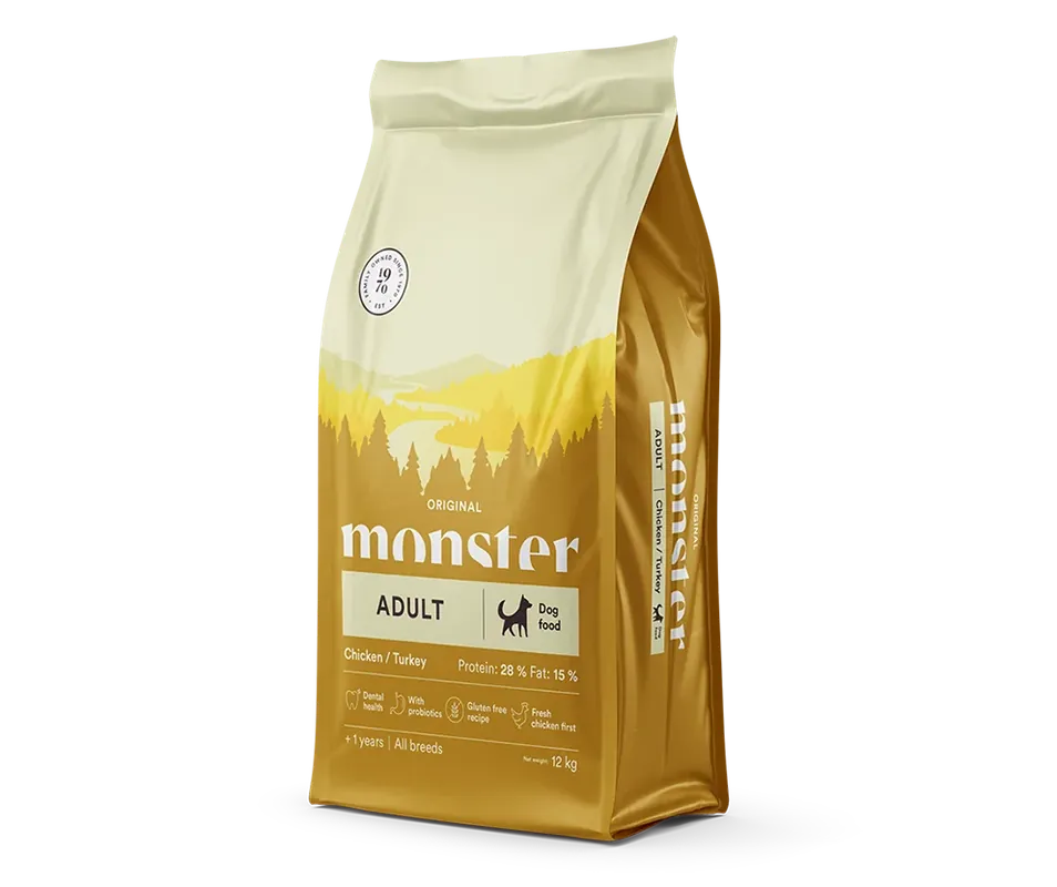 Monster Dog Original Adult Chicken/Turkey 12 kg - Spara nu