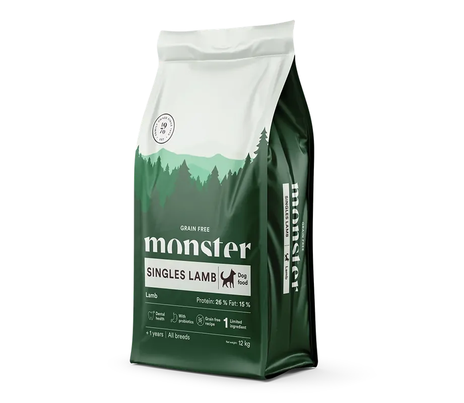 Monster Dog Grain Free Singles Lamb 12 kg | Köp idag