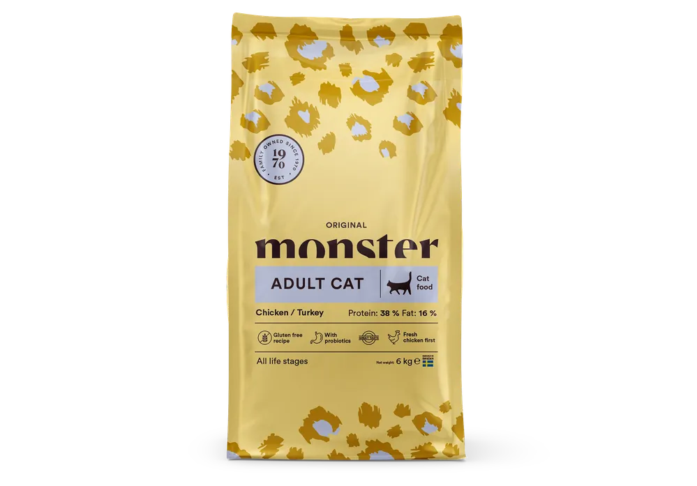 Kundernas favorit - Monster Cat Original Adult 6 kg