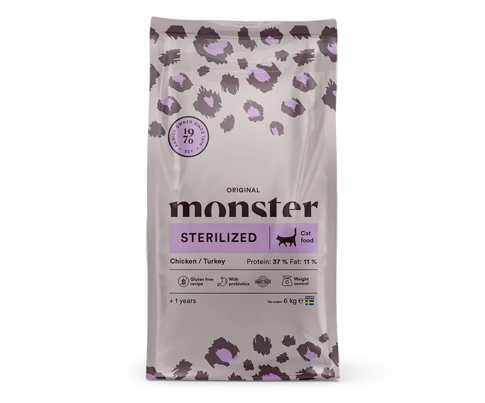 Kundfavorit | Monster Cat Original Adult Sterilized 6 kg