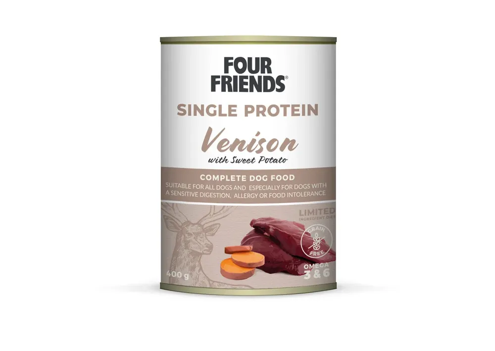 Rea - FourFriends Dog Single Protein Venison & SP 400g