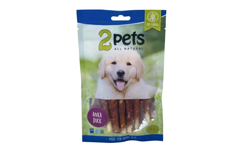 2pets Tuggpinne 12cm 6-pack Ankfilé | Professionell kvalitet