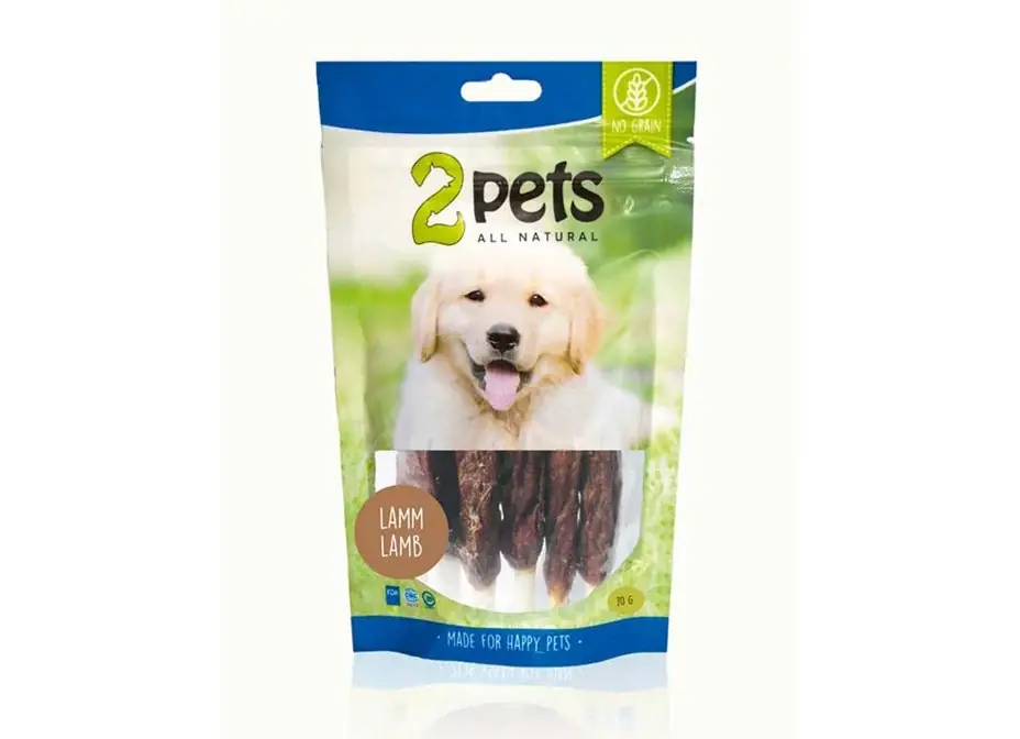 Nyhet hos oss - 2pets Tuggpinne 12cm 6-pack Lamm