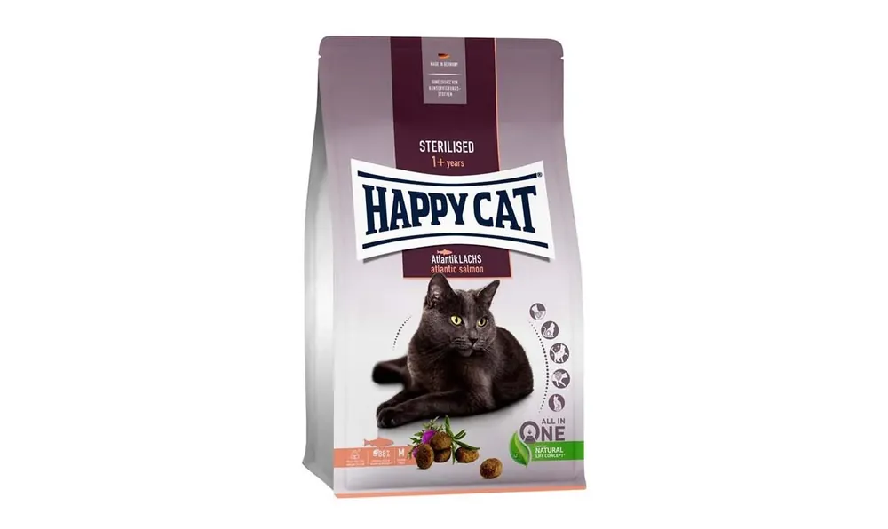 HappyCat Adult sterilised lax 4 kg - Fabrikspris