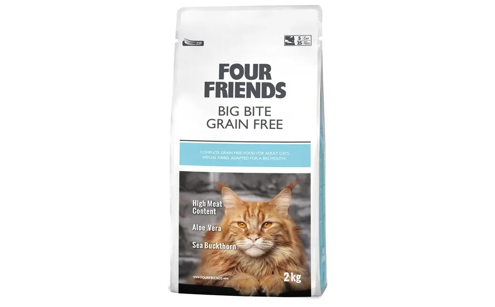 FourFriends Cat - Grain Free Big Bite 2 kg | Fyndpris