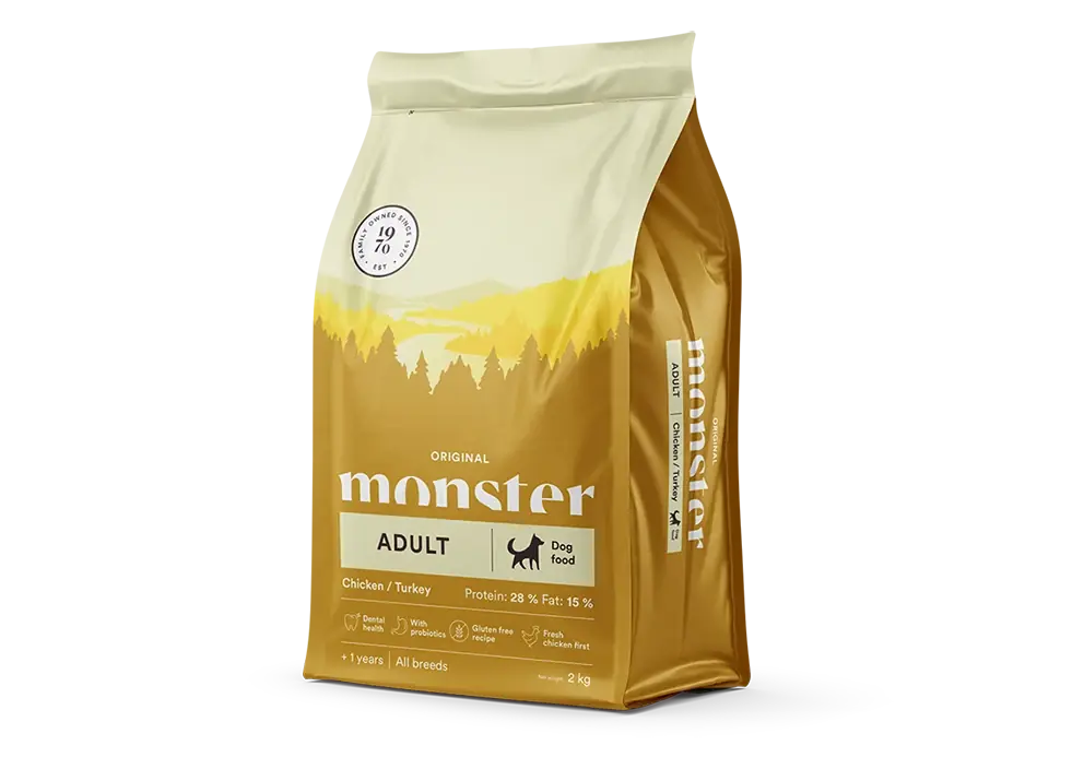 Extra rabatt - Monster Dog Original Adult Chicken/Turkey 2 kg