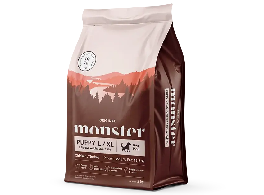 Monster Dog Original Puppy L/XL Chicken/Turkey 2 kg - Bra pris just nu