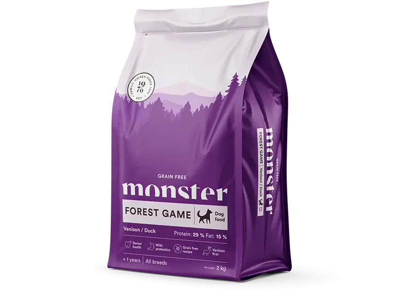 Monster Dog Grain Free Forest Game 2 kg - Ny produkt